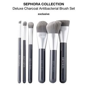 SEPHORA Deluxe Charcoal Antibacterial Brush Set